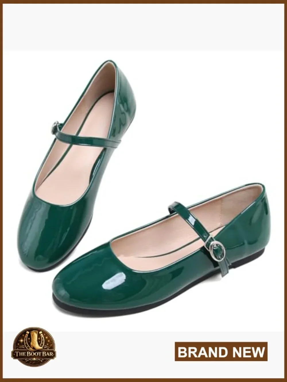 Women's Mary Jane Flats Square Toe Slip On Buckle Flats Soft Comfortable Casual